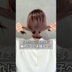 ゴム2本で出来ちゃう❣️崩れにくいお団子ヘアの作り方　　　#簡単ヘアアレンジ#ヘアアレンジ#ヘアアレンジ動画#お団子ヘア#shorts #short