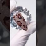 【セリアジェルネイル】100均で作れる大人可愛いレオパードネイル♡簡単セルフネイル #マグネットネイル  #ミルクブラウン #モカベージュ #ウォームチョコレート