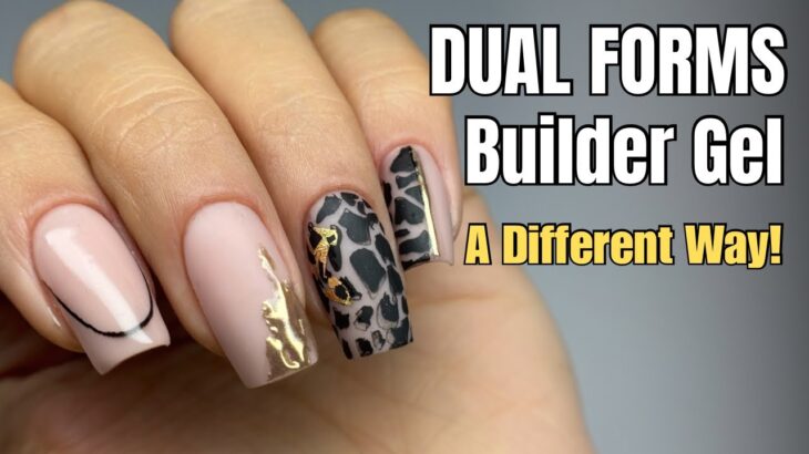 Dual Forms Builder Gel – No Filing Fall Nail Art Tutorial 🍁