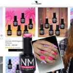 Acrylic Nail Set + Gel Polish Design | Pink & Lilac Nails with Gold Chrome & Charms