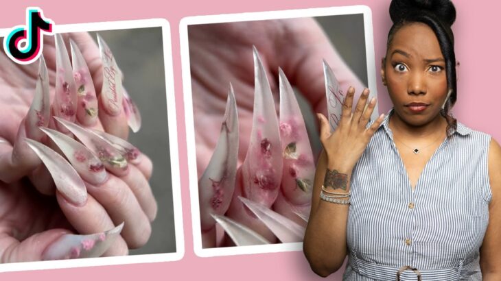 Claw Nails??? Trying TikTok Nail Art