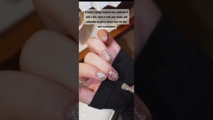 Cute & Easy Glitter Nail Art design | Tipioria Shorts #nailart #nailartideas #diamondnails