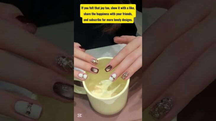 Cute & Easy Nail Art design | Tipioria Shorts | gilitter nail polish #nailart #nailartideas