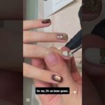 Cute & Easy Nail Art design | Tipioria Shorts | glitter brown nail art design #nailart #nailartideas