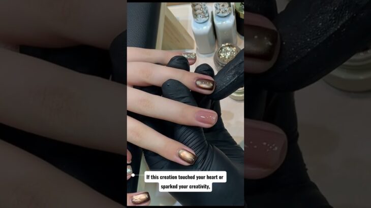 Cute & Easy Nail Art design | Tipioria Shorts |  gold and pink nails color #nailart #nailartideas