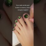 Cute & Easy Nail Art design for feet | Tipioria Shorts #nailart #nailartideas #diamondnails