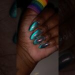 Do you love this nail design? #nailshorts #nails #chromenails