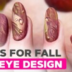 Fixing DIY Nail Extensions | Cat Eye Gel Nails | Fall Leaf Nail Art