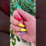 #nailgelart 💚💛💙❤ #chromepowdernailart ✨ #naildesigns #shorts