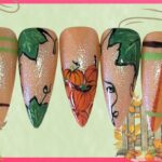 Easy Pumpkin Patch Nail Design 🍂 | Cute Autumn Nail Art Tutorial for Beginners 💅🎃