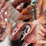 Halloween nail art 💅 #halloweennaildesign