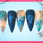 🕸️🕷️3D GLITTER SPIDERS NAIL DESIGN! 🕸️🕷️