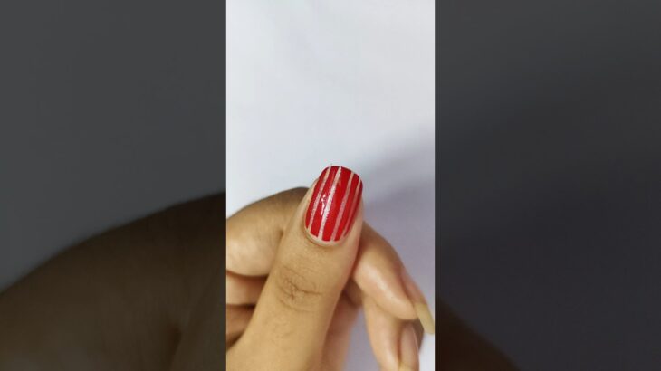 Easy Striping Nail Art 💅🏻🏡#nails #nailart #shorts #trending #viralvideo