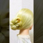 簡単ヘアアレンジ スクールモテモテ！かんざしまとめ髪Japanese hair ornaments #簡単ヘアアレンジ #backtoschool #学校 #shorts #short