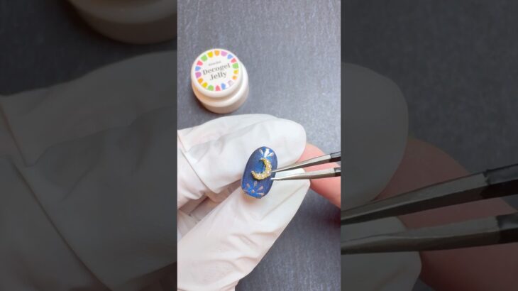 KiraNail【moon ear】 キラネイル #pr #宇宙 #月 #セルフ #ネイル #ジェルネイル #デザイン # #howto #nails #やり方