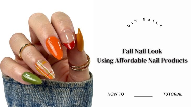 Simple Fall Nails Using Affordable Nail Finds 🍂 | First Impressions | EASY Nail Art | Press On Nails