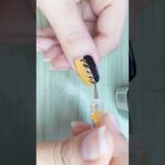 🖤💛 #nailart #simplenails #nails #naildesign #shortvideo #shorts #trending #viral