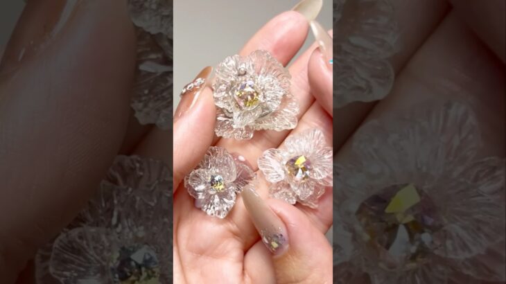 Gelnail 3D flowers♡グミジェルで作るガラスフラワー🥹🫶❣️