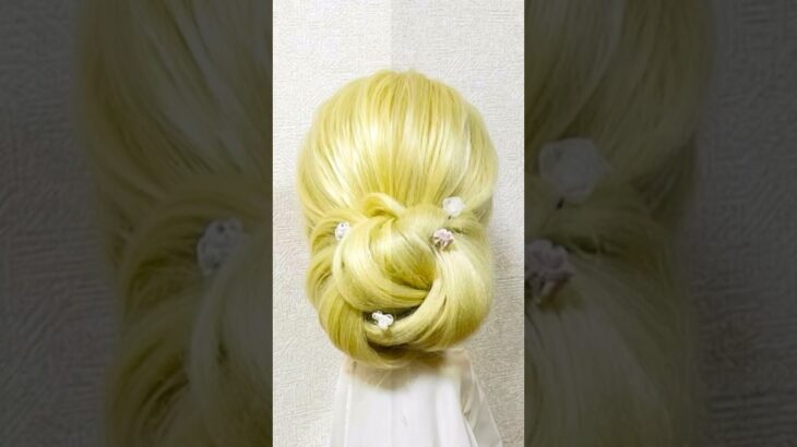 簡単ヘアアレンジ 成人式和装三つ編みまとめ髪 Party Updo Quick & Easy IDOL HAIR #簡単ヘアアレンジ #成人式ヘア #成人式前撮り #成人式 #shorts