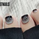 【self nail 】Black gradation nails
