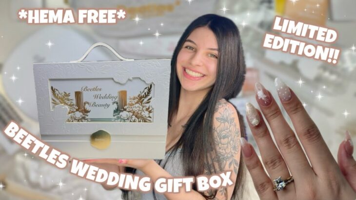 Beetles WEDDING Nail Gift Box UNBOXING 💍 + Tipex Instant Apex Gel Extensions | Bridal Nails