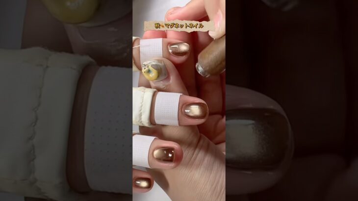 #マグネットネイル #ネイルデザイン #ネイル #マグネットジェル #秋ネイル #セルフネイル ＃ネイル初心者#nails #nailart #naildesign ＃ネイルサロン#nail