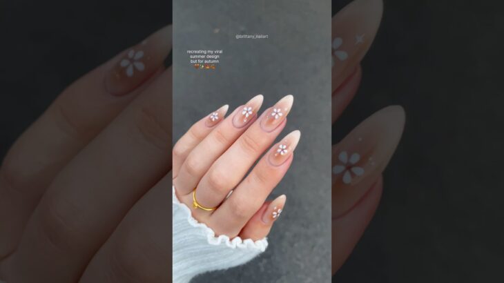 redoing my viral design with an autumnal twist | diy gel nail tutorial | #nails #nailart #tutorial