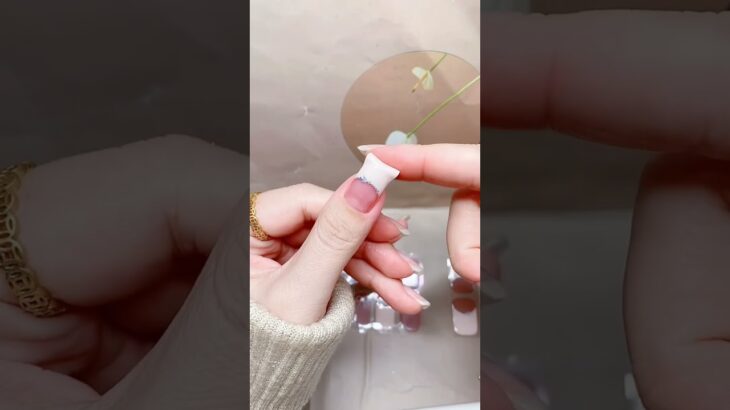 This nail sticker changed my life 💅 #gelnailsticker #nails #nailgelart #naildesigns #shorts