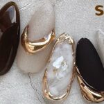 大人のホワイトブラウンネイル🤎🤍✨