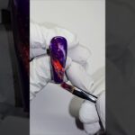 Bonfire Marble Nail | Bright + Effective Nail Design 💜❤️