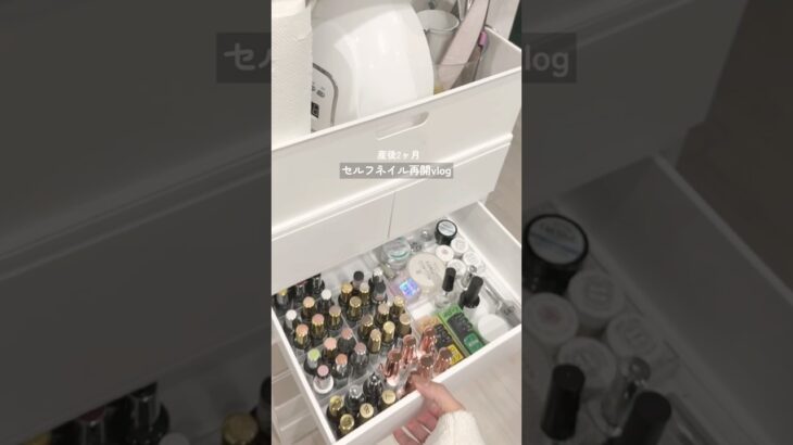 久しぶりにネイル再開💅円柱磁石が欲しくてセットになってるジェルを買ったのにまさかの箱と一緒に捨てたっぽくて萎え🫩#セルフネイル #マグネットネイル #vlog #生活音