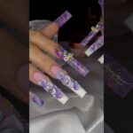 marble white and purple 🩷🩷 #nails #nailgelart #naildesign #nailart