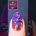 【10月 ハロウィンネイル】#ネイル #宝石ネイル #ネイルデザイン #ハロウィンネイル #クロスネイル