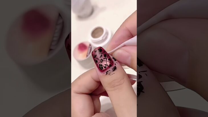 🌹 Vintage Red Cat-Eye Nail Tutorial 💅✨