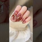 PR_Beach 秋のきらきらガラスフレンチマグ🍎🤎 #PR #マグネットネイル #セルフネイル