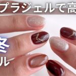 塗るだけで高見え！プチプラ秋冬ネイル💅｜フラッシュ×マグネット×ブラウンで大人デザイン