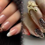 Leopard French Nail art 🐆 #naiartdesign #leopardnails