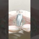 うねうねマグネットネイルデザイン💅詳細は本編へ🩵 #セルフネイル #マグネットネイル #ネイルアート #shorts