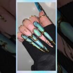 3D GEMSTONE 💎 TINO.VO STUNNING LONG STILETTO GEL NAILS #naildesign #nailart #subscribe #nailinspo