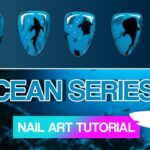 Sea Creatures Silhouettes | Ocean Nail Art Series Ep.2 🦈🐋