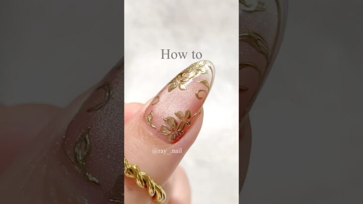 ミラーアートネイル🤍詳細は本編へ✨ #セルフネイル #nailart #ネイルアート #マグネットネイル #shorts