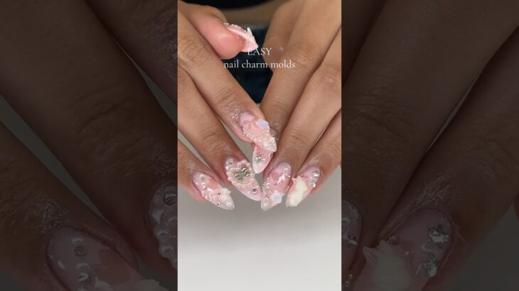 EASY nail charm molds 🤭 #nails #gelxnailtech #naildesign #nailart