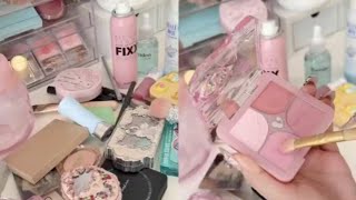 ASMR MAKEUP & ORGANIZING VANITY 🎀