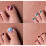 4 Easy toe nail art designs ideas || New nail art for beginners 2026