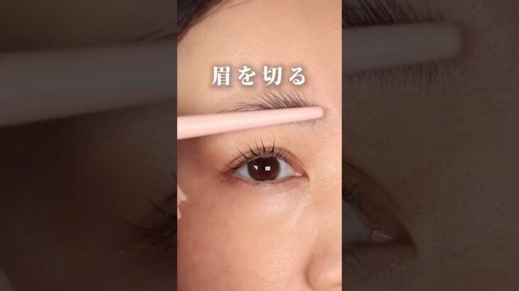 【眉カットに迷ったらテープ使ってみて🙋‍♀️】 #眉カット #眉毛カット #アイブロウ #眉 #eyebrows