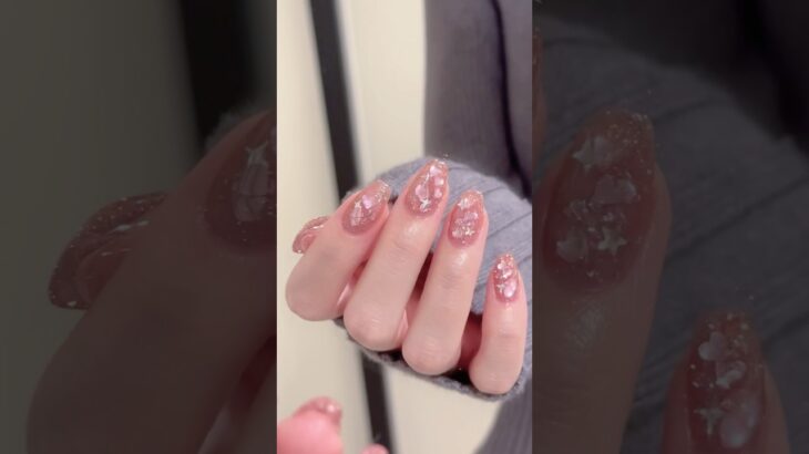 バレンタインネイル第二弾💖💫使用アイテムは楽天ルームへ🌙🤍#ネイル#セルフネイル#ジェルネイル#フラッシュネイル#バレンタインネイル