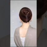 【夜会巻きヘア】2本足かんざしで30秒まとめ髪　#ヘアアレンジ #ヘアスタイル #簡単ヘアアレンジ #ヘアケア #hairstyle