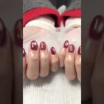 【マグネットネイル】奥行きが可愛い！ボルドーレッドの綺麗めデザイン✨｜朝霞台・和光市ネイルサロンBijou Nails（ビジューネイルズ） #朝霞台ネイル #nails #和光市ネイル