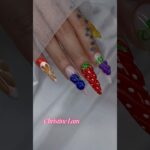 Fruit Nails Design tutorial #nails #nailgelart