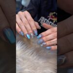 I love the blue set very much #nails #structuregel #naildesign #fyp #nailday #dayinmylife #shorts